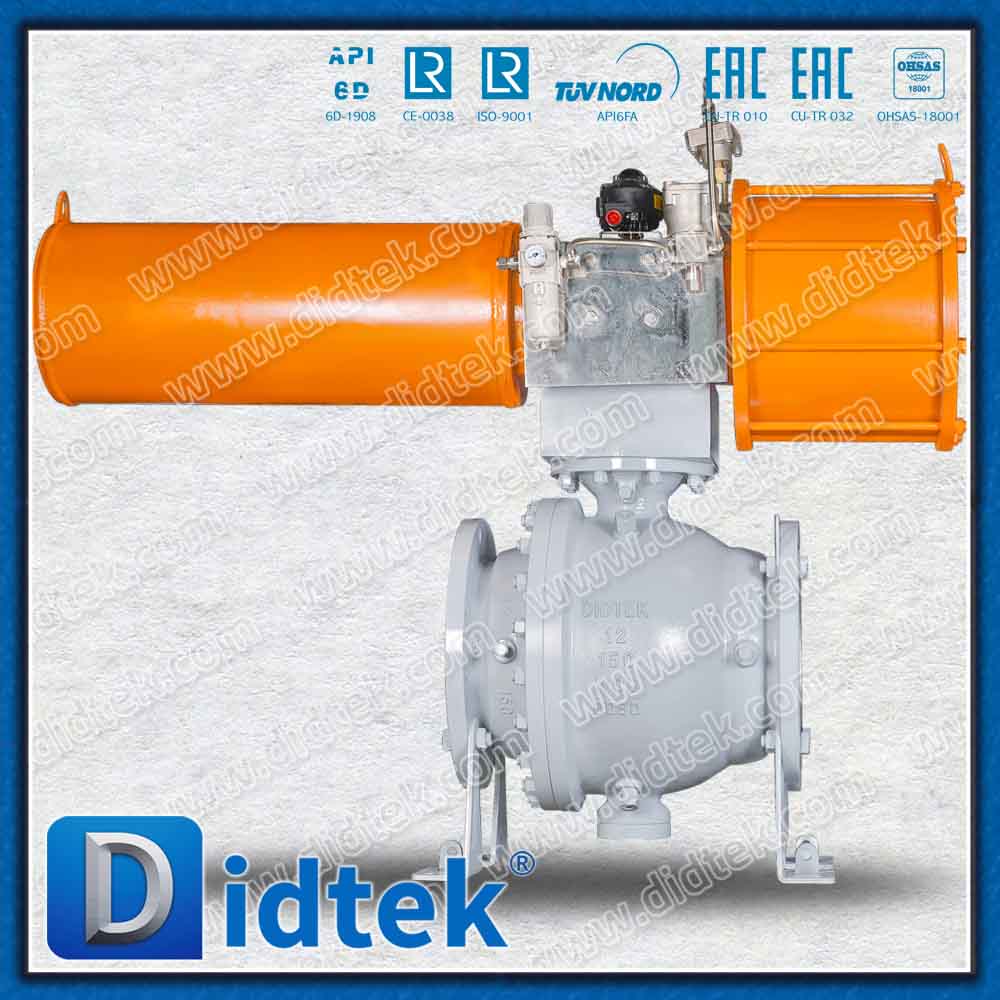 Pneumatic Actuator Low Torque Trunnion Ball Valve